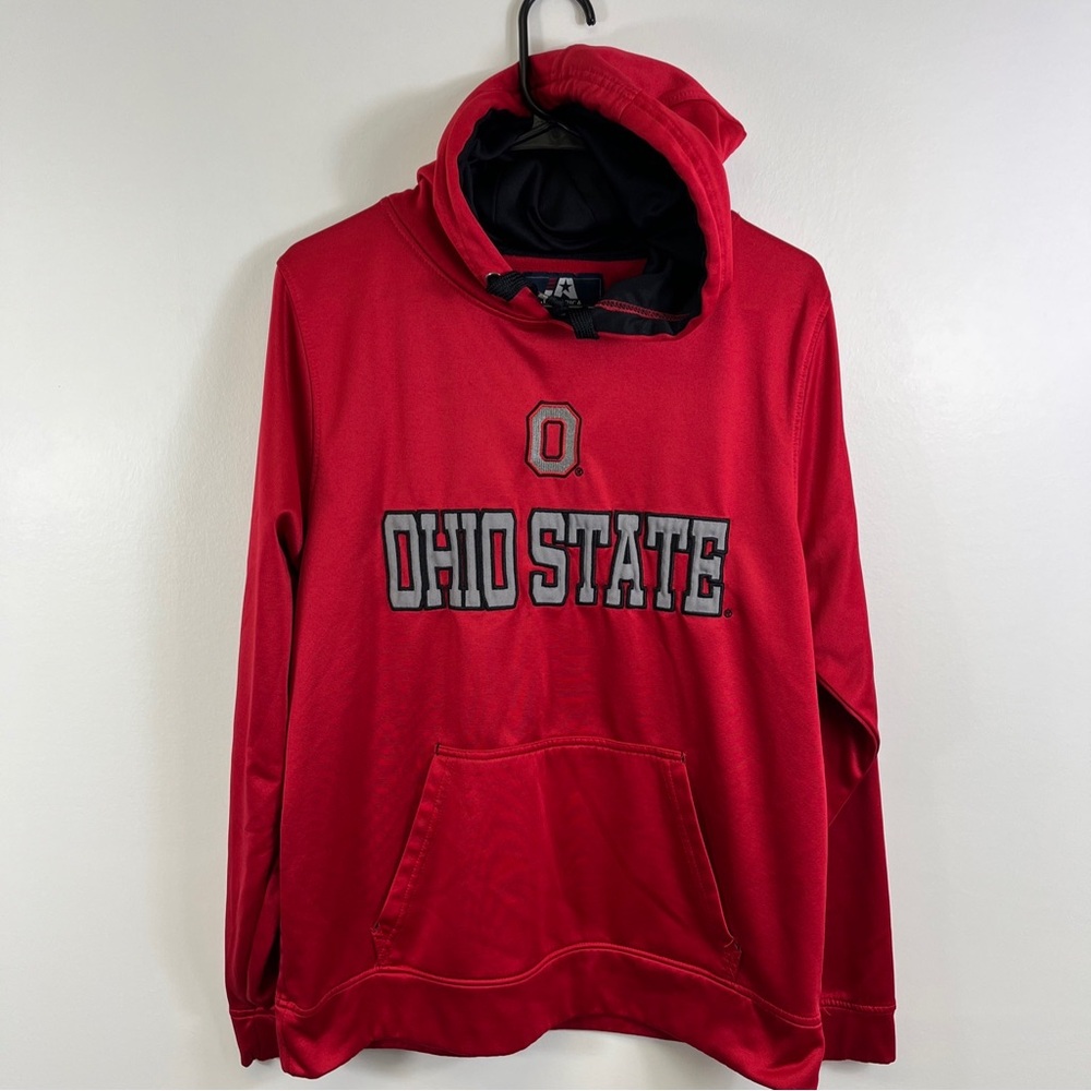 Ohio State Buckeyes Hoodie Hooded sweatshirt red adult size medium.